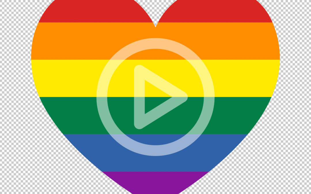 Herz Regenbogen Animation – transparentes Gif für Posts in Instagram, Facebook, Webseiten, Storys – Canva Vorlage