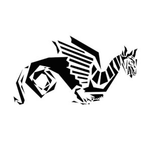 Drache digitales Motiv